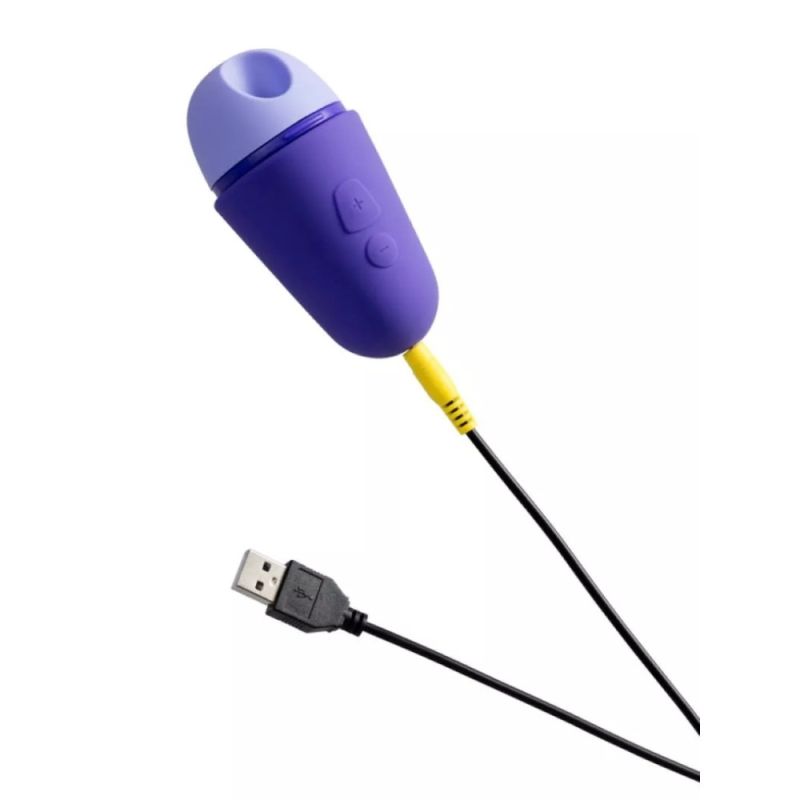 Вакуумный стимулятор для клитора ROMP Free X, силиконовый, фиолетовый вид 4