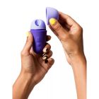 Вакуумный стимулятор для клитора ROMP Free X, силиконовый, фиолетовый вид 5