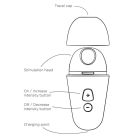 Вакуумний стимулятор для клітора ROMP Free X, силіконовий, фіолетовий вид 9