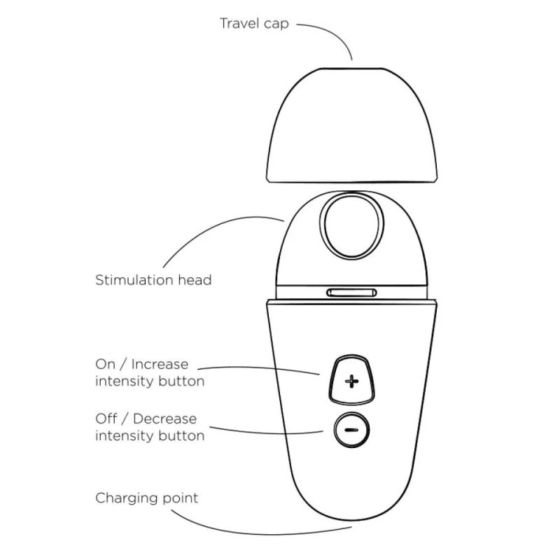 Вакуумний стимулятор для клітора ROMP Free X, силіконовий, фіолетовий вид 9