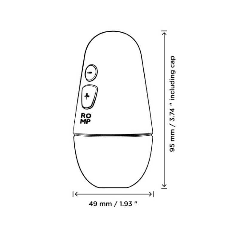 Вакуумний стимулятор для клітора ROMP Free X, силіконовий, фіолетовий вид 10