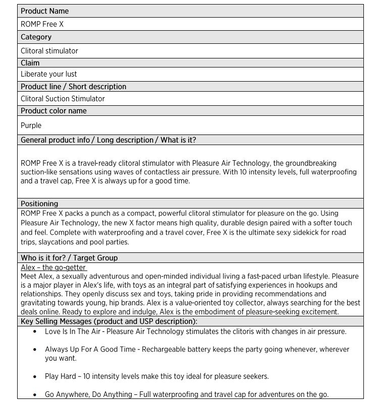 Вакуумний стимулятор для клітора ROMP Free X, силіконовий, фіолетовий вид 14