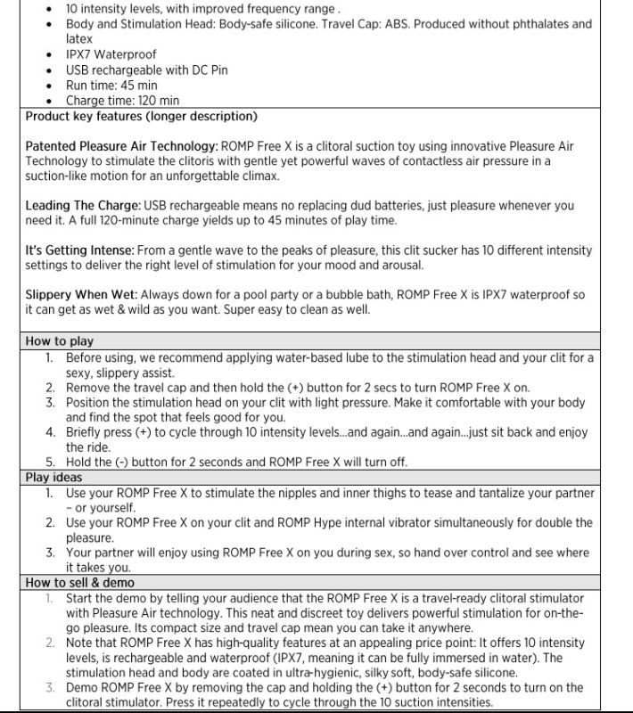 Вакуумный стимулятор для клитора ROMP Free X, силиконовый, фиолетовый вид 15