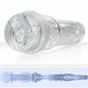 Мастурбатор анус у колбі, кібершкіра Fleshlight Ice Butt Crystal, прозорий