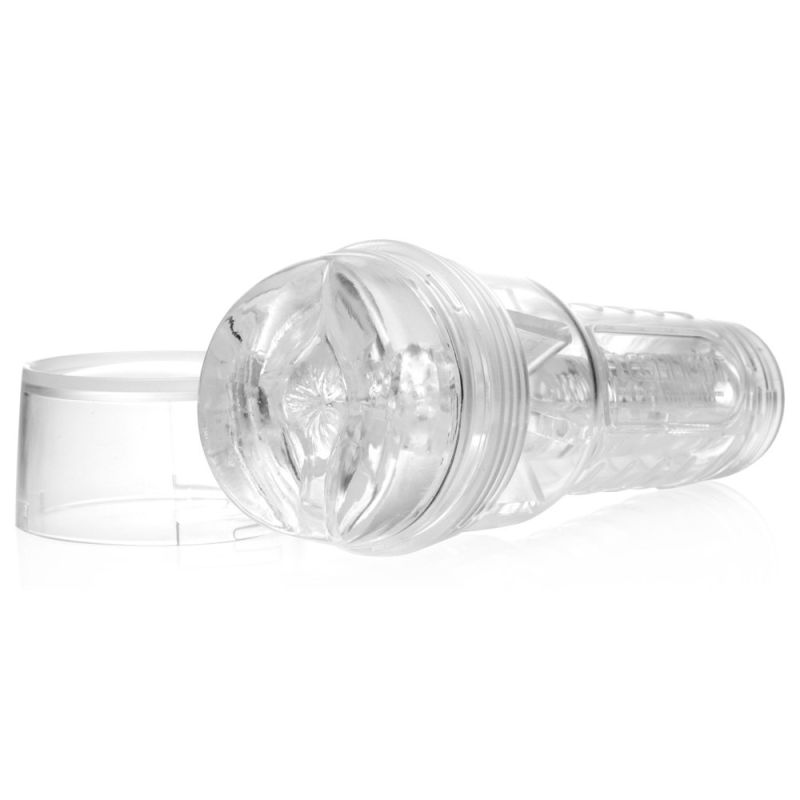 Мастурбатор анус у колбі, кібершкіра Fleshlight Ice Butt Crystal, прозорий вид 3