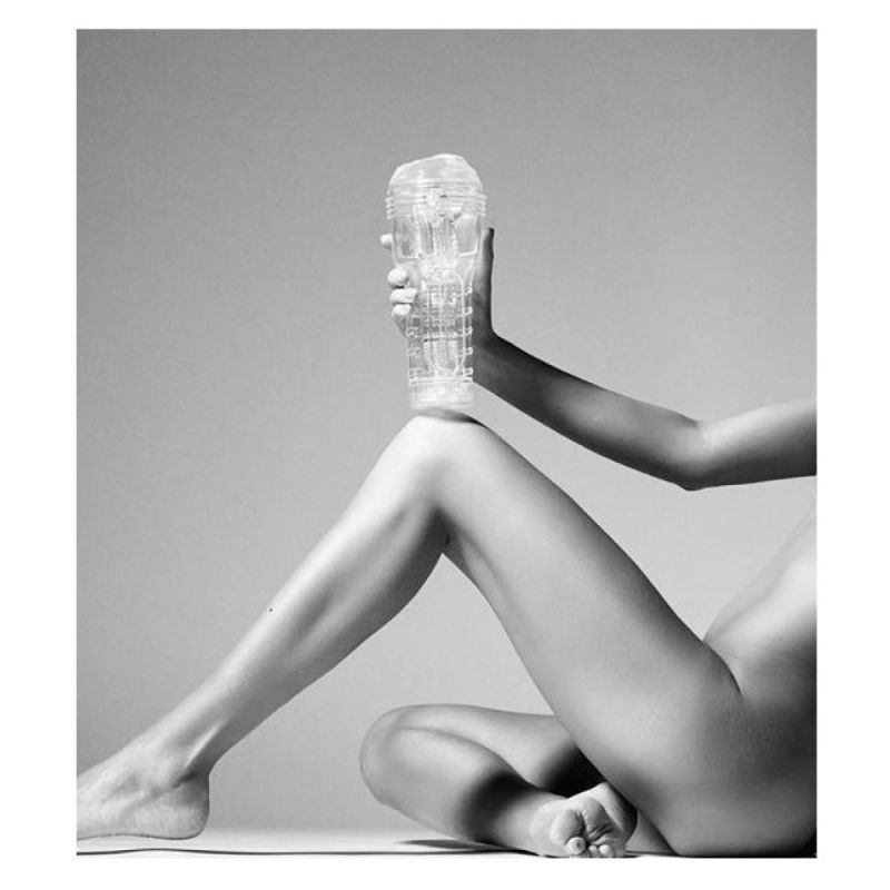 Мастурбатор анус у колбі, кібершкіра Fleshlight Ice Butt Crystal, прозорий вид 5