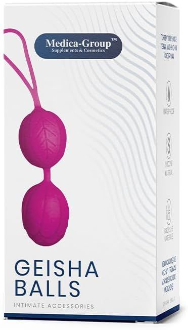 Вагинальные шарики гейши Medica Group Geisha Balls, фиолетовые, 3.6 см вид 2