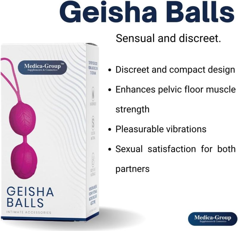 Вагінальні кульки гейші Medica Group Geisha Balls, фіолетові, 3.6 см вид 4