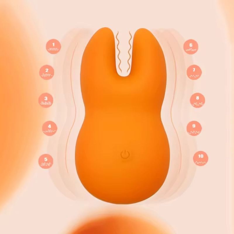 Вибратор для клитора с раздвоенным кончиком Sweet Em Velvet Lure, желтый вид 8