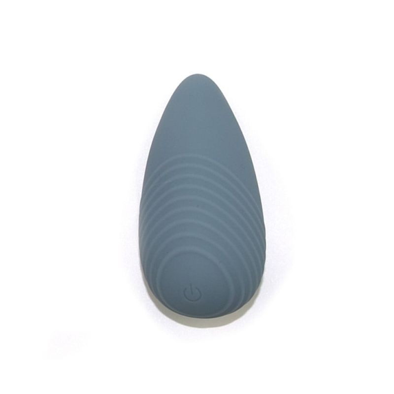Вибратор для клитора с рельефом Sweet Em Velvet Lure, синий вид 2