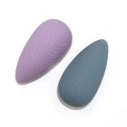 Вибратор для клитора с рельефом Sweet Em Velvet Lure, синий вид 4