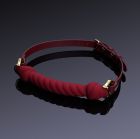 Кляп у формі джгута з вузлами UPKO Desire for Mouth Bondage Collection, червоний вид 2