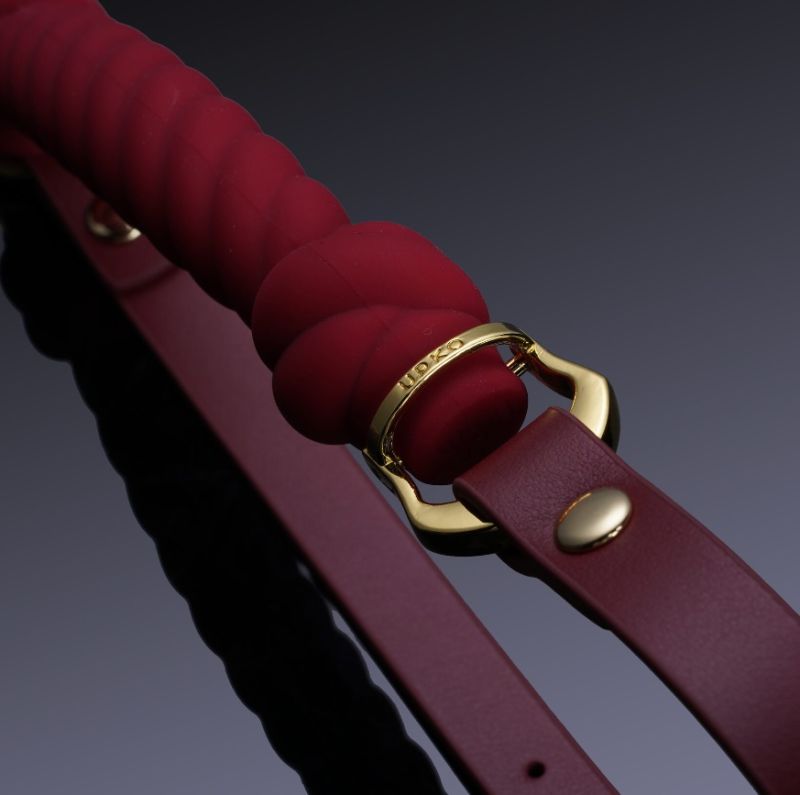 Кляп в форме жгута с узлами UPKO Desire for Mouth Bondage Collection, красный вид 3