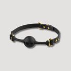 Кляп шарик с отверстиями в виде сердца UPKO Desire for Mouth Bondage Collection, черный вид 4