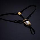 Стринги c жемчужиной стимулирующей клитор UPKO Moist Eyes G-string, черный вид 4