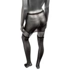 Пояс-юбка с чулками в сетку со стразами Calexotics Garter Skirt Thigh Highs, черный вид 4