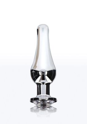 Анальна пробка із кристалом Toy Joy Diamond Bum Bijou, сріблястий, Small