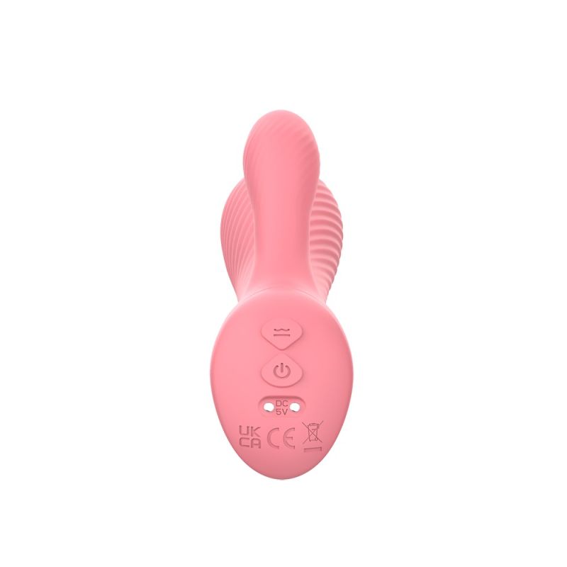 Вагінально-кліторальний вібратор кролик Chisa Lust Ripple Coney, рожевий вид 7