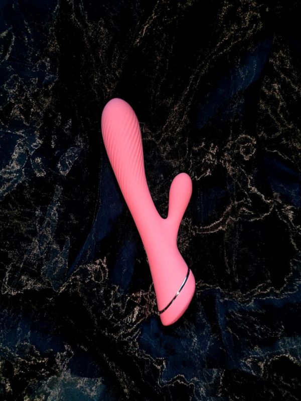 Вагинально-клиторальный вибратор кролик Chisa Lust Ripple Coney, розовый вид 10