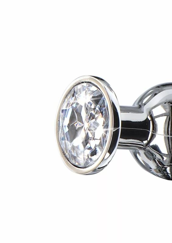 Анальна пробка із кристалом Toy Joy Diamond Bum Bijou сріблястий, Medium вид 4