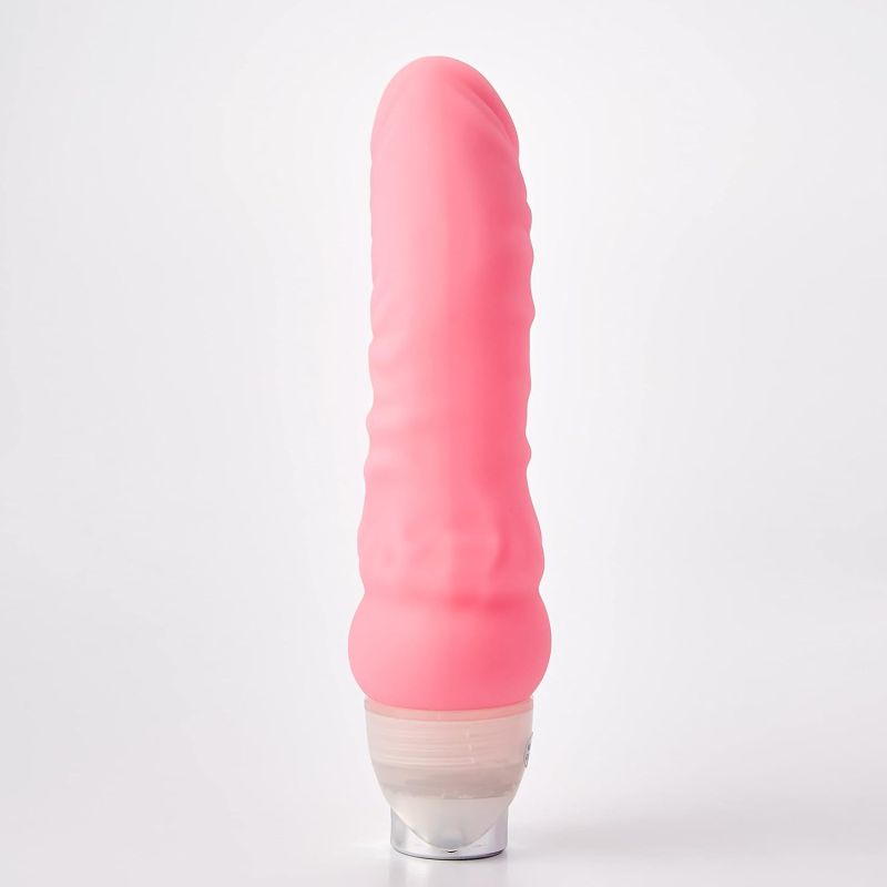 Вибратор реалистичный светящийся в темноте NS Novelties Firefly, розовый вид 5