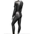 Комбінезон у сітку CalExotics з відкритим доступом та стразами, чорний вид 5
