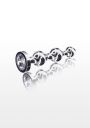 Анальная елочка металлическая с кристаллом Toy Joy Anal Play Diamond Star Beads, Medium