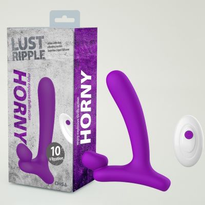 Вибратор в форме буквы,, L,,со стимуляцией клитора и точки G Chisa Lust Ripple Horny, фиолетовый