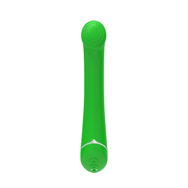 Класичний вібратор Chisa Lust Ripple Popple, силіконовий, зелений вид 5