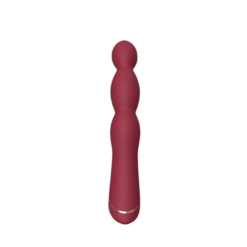 Класичний вібратор гнучкий Chisa Lust Ripple Lapper, бордовий вид 5