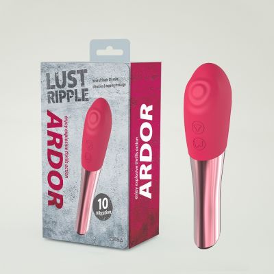 Двухсторонняя вибропуля Chisa Lust Ripple Ardor с пульсирующей головкой, розовый
