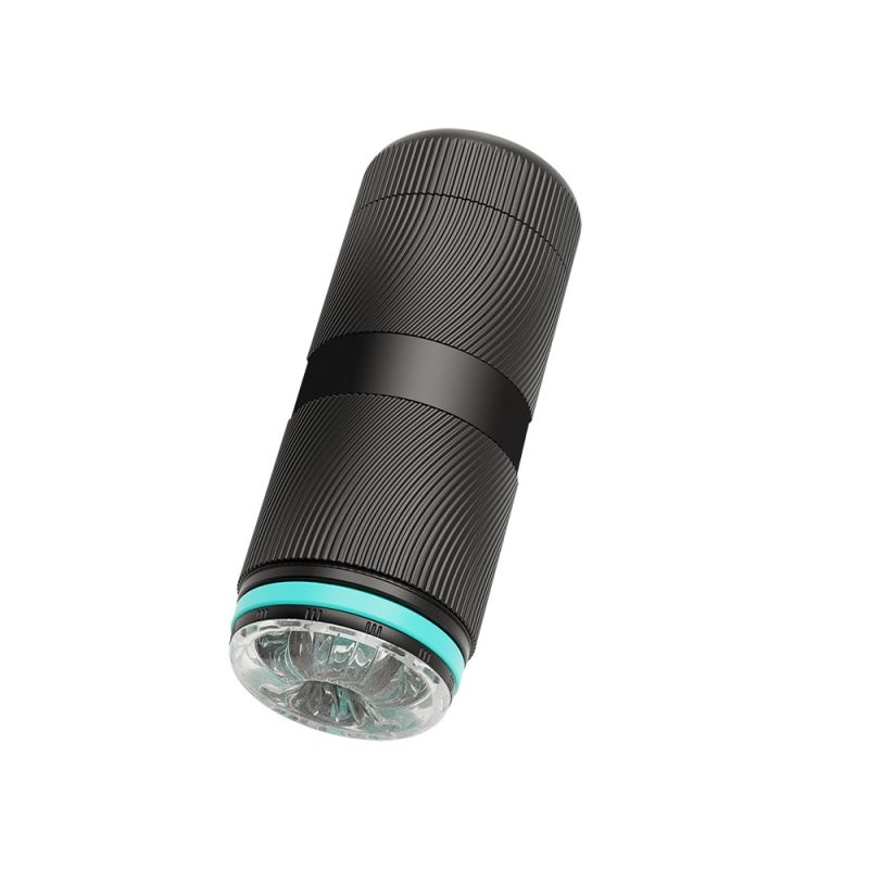 Мастурбатор прозорий у чорній колбі Chisa Lust Ripple Tempest вид 3