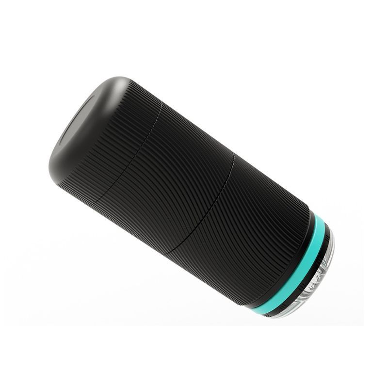 Мастурбатор прозрачный в черной колбе Chisa Lust Ripple Tempest вид 4