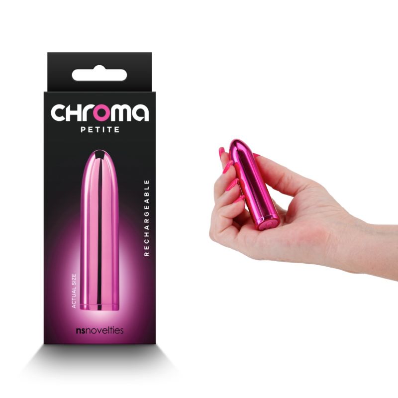 Вибропуля перезаряжаемая NS Novelties Chroma Petite, розовый вид 3