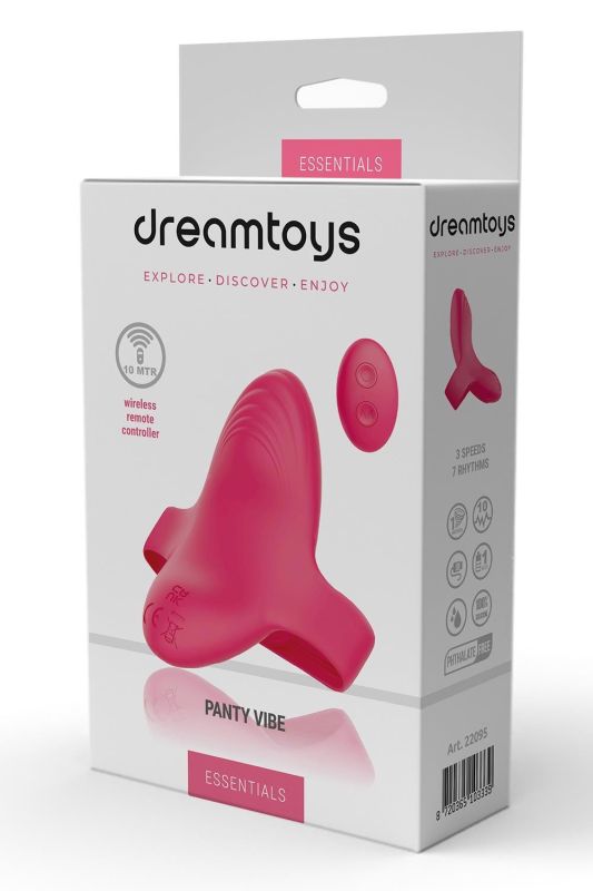 Вібратор у трусики з пультом керування Dream Toys Essentials Panty Vibe, рожевий вид 2