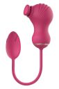 Гибкий двойной стимулятор и вибрационное яйцо Dream Toys Essentials, розовый