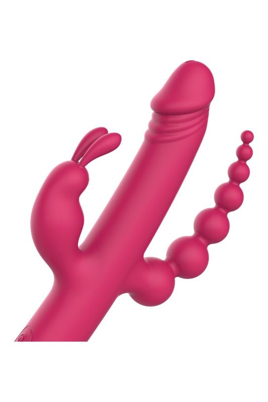 Вибратор с 4 стимулирующими концами Dreamtoys Anywhere Pleasure Vibe Essentials, розовый вид 5