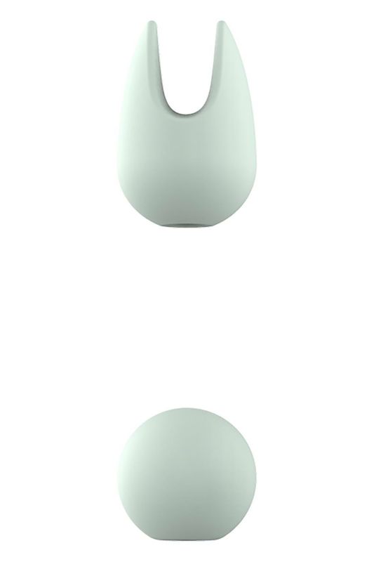 Вибратор для клиторальной стимуляции Dream Toys Glam Pin Point Stimulator, с двумя насадками, мятный вид 6