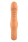 Вибратор ребристый Dream Toys Glam Flexible Ribbed Vibe, оранжевый вид 4