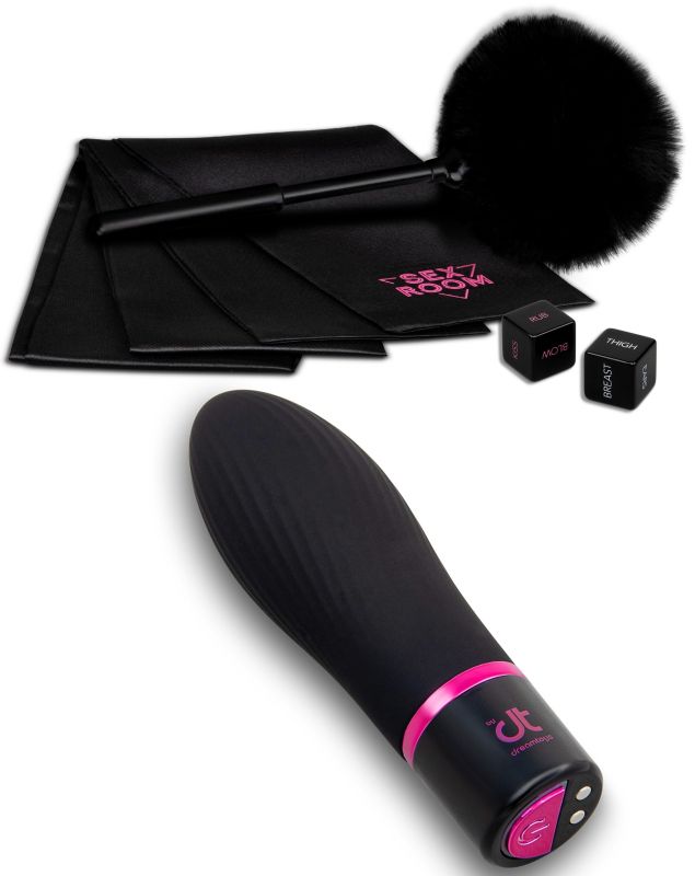 Набір девайсів для ігор Dream Toys Sex Room Vibe Kit, 6 предметів, чорний/рожевий вид 3
