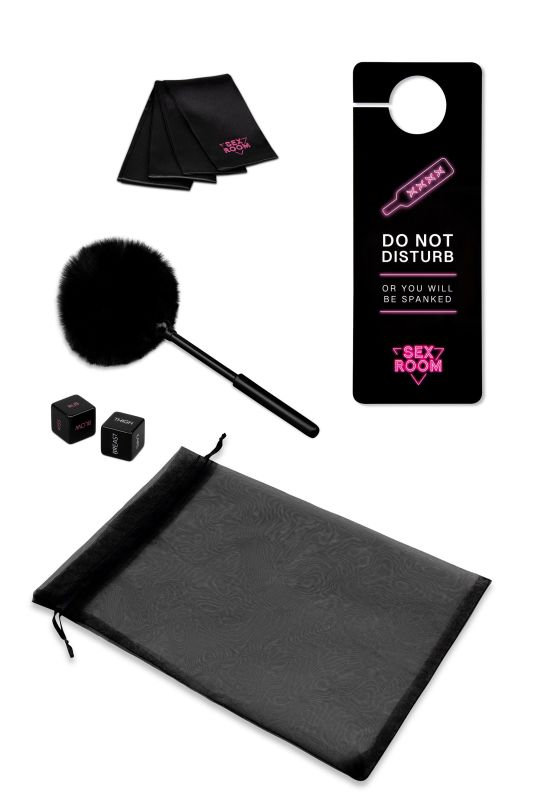 Набор девайсов для секс игр Dream Toys Sex Room Vibe Kit, 6 предметов, черный/розовый вид 4
