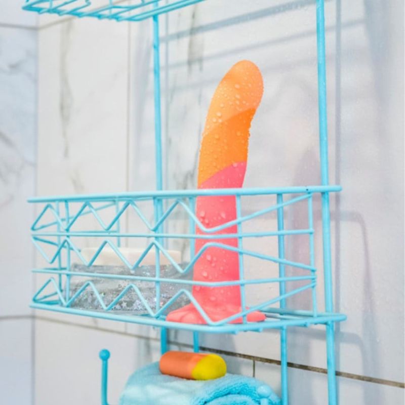 Насадка-фалоімітатор для страпону ROMP Dizi колір градієнт: від червоного до оранжевого вид 7