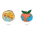 Насадка-фалоімітатор для страпону ROMP Dizi колір градієнт: від червоного до оранжевого вид 14