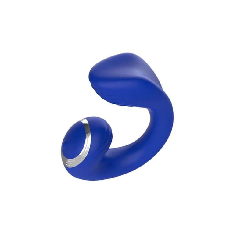 Вибратор для пар с дистанционным пультом Chisa Lust Ripple Meteor, синий вид 6