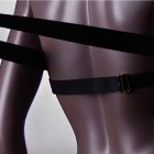 Комплект Поні UPKO портупея та упряж з кляпом, чорний вид 4