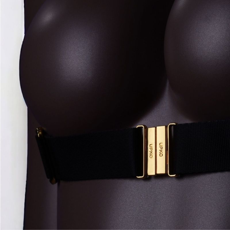 Комплект Пони UPKO портупея и упряжь с кляпом, черный вид 5