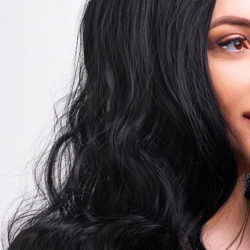 Перука довга кучерява Fetish Hair брюнетка, 65 см. вид 5