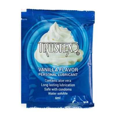 Саше/Лубрикант оральный на водной основе Trustex Vanilla с ароматом ванили, 6 мл
