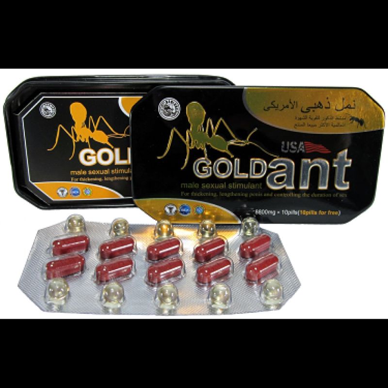 Препарат для потенции,,Золотой муравей,,USA Gold Ant (цена за упаковку,10 таблеток+10 капсул) вид 2