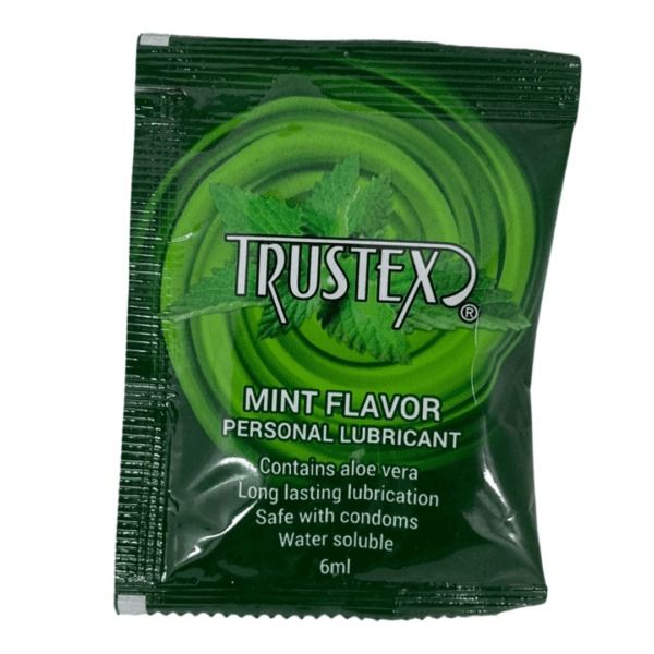 Саше/Лубрикант на водній основі Trustex Mint зі смаком м'яти, 6 мл вид 2